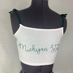 Michigan State University Tie Tank top